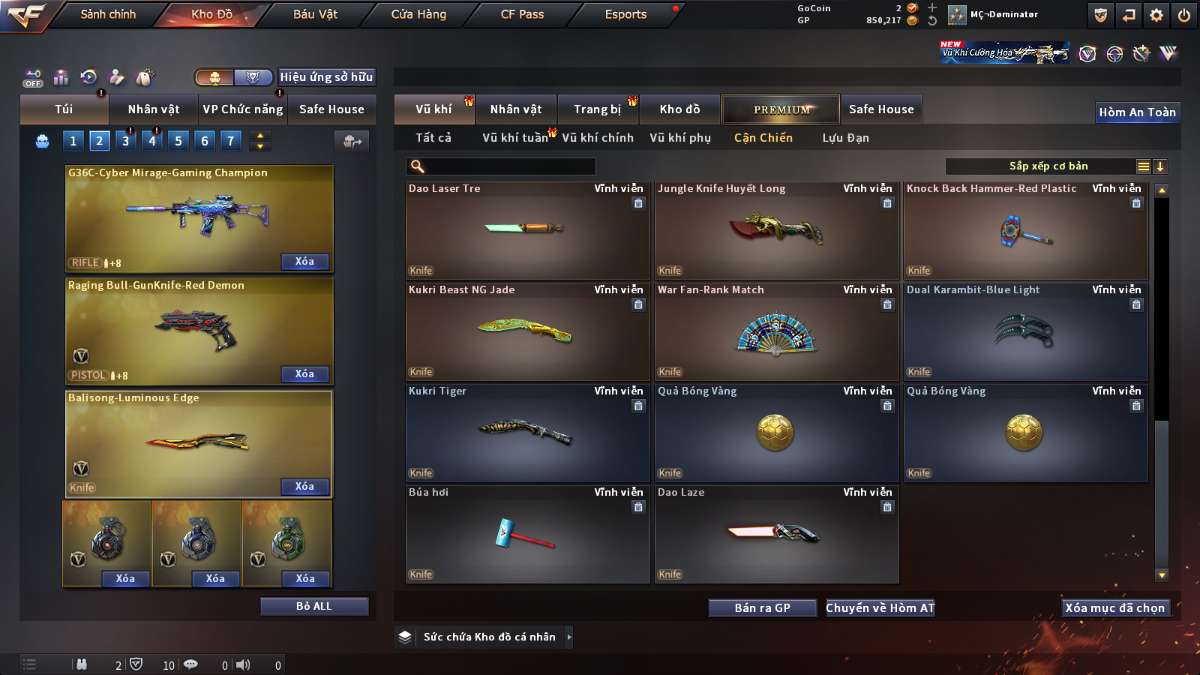 shop acc cf uy tin gia re